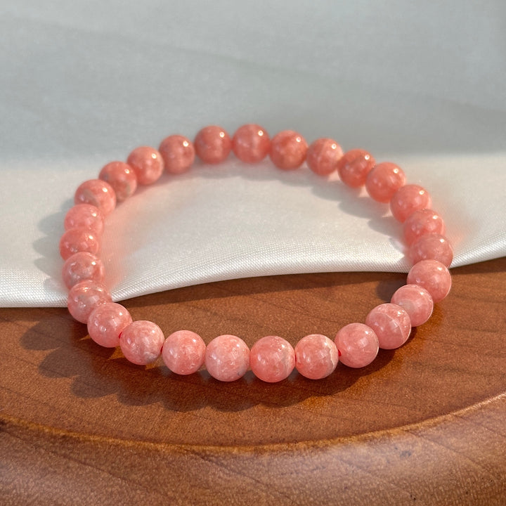 Rhodochrosite Bracelet 6.2-6.8mm