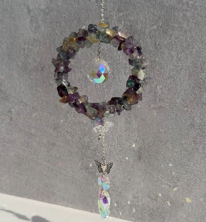 Wreath Crystal Sun Catcher