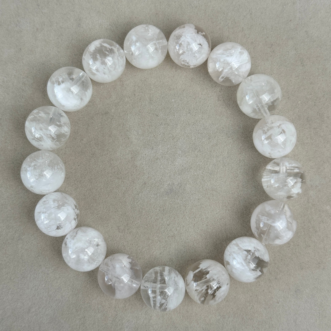 Snowflake Phantom Quartz Bracelet 11.9-12.3mm