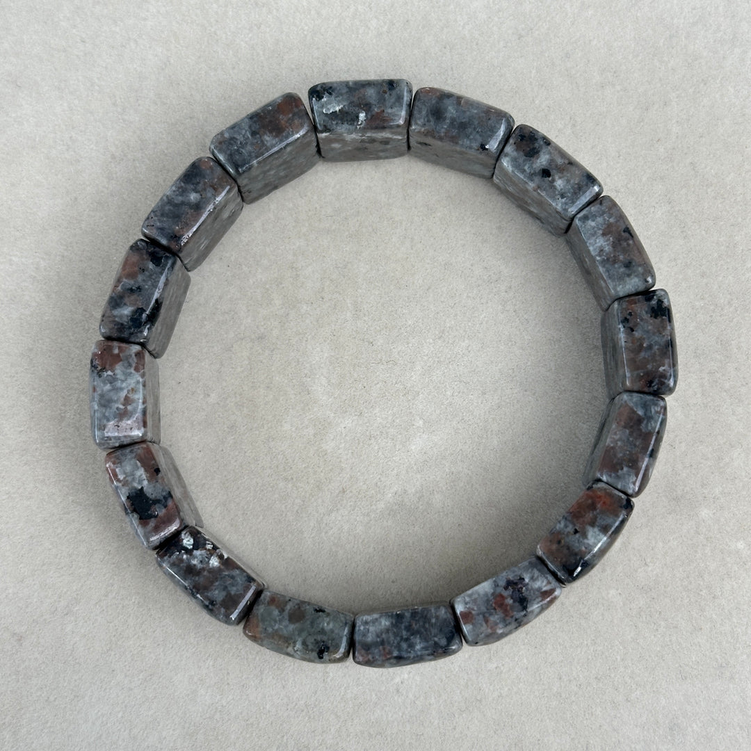 Yooperlite Square Bead Bracelet 16.2-16.8mm
