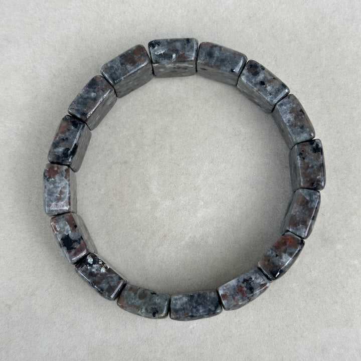 Yooperlite Square Bead Bracelet 16.2-16.8mm