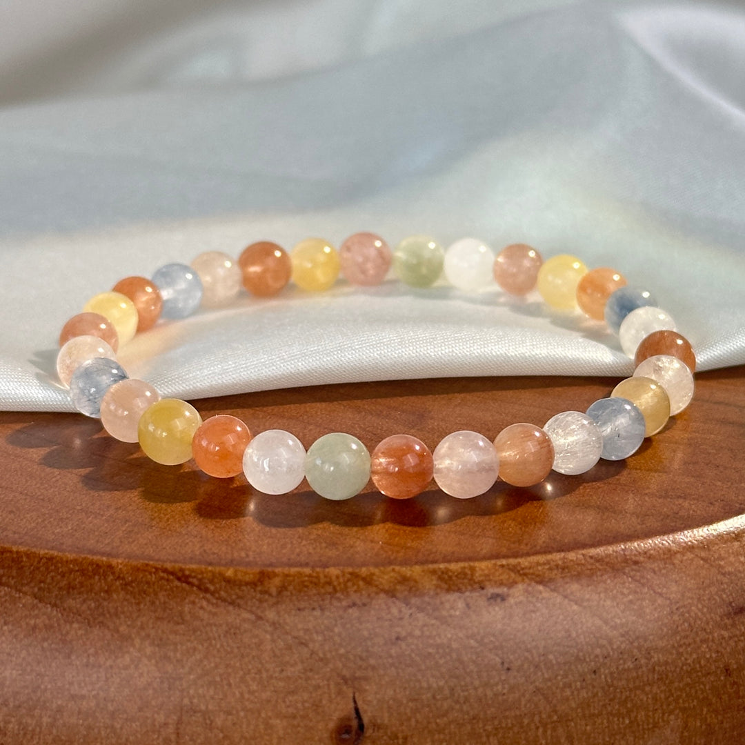 Rainbow Rabbit Hair Bracelet 5.9-6.1mm