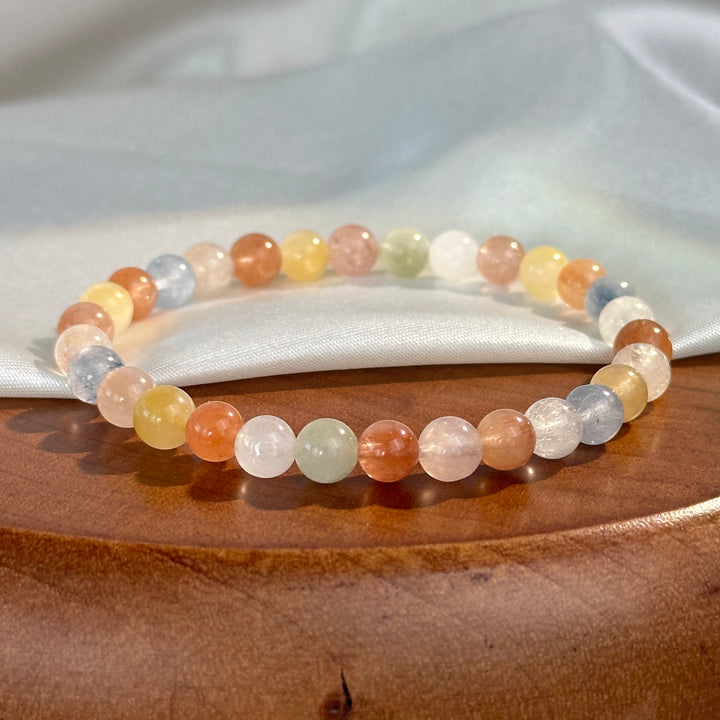 Rainbow Rabbit Hair Bracelet 5.9-6.1mm