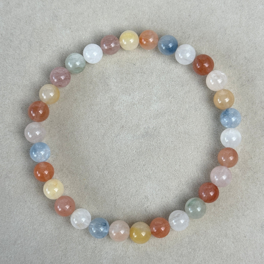 Rainbow Rabbit Hair Bracelet 5.9-6.1mm