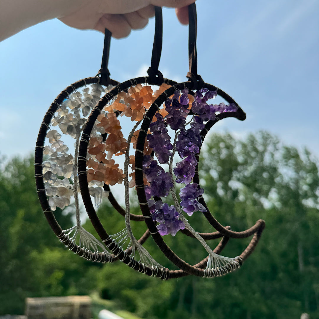 Moon Tree of Life Hanging Ornaments, Hand Made