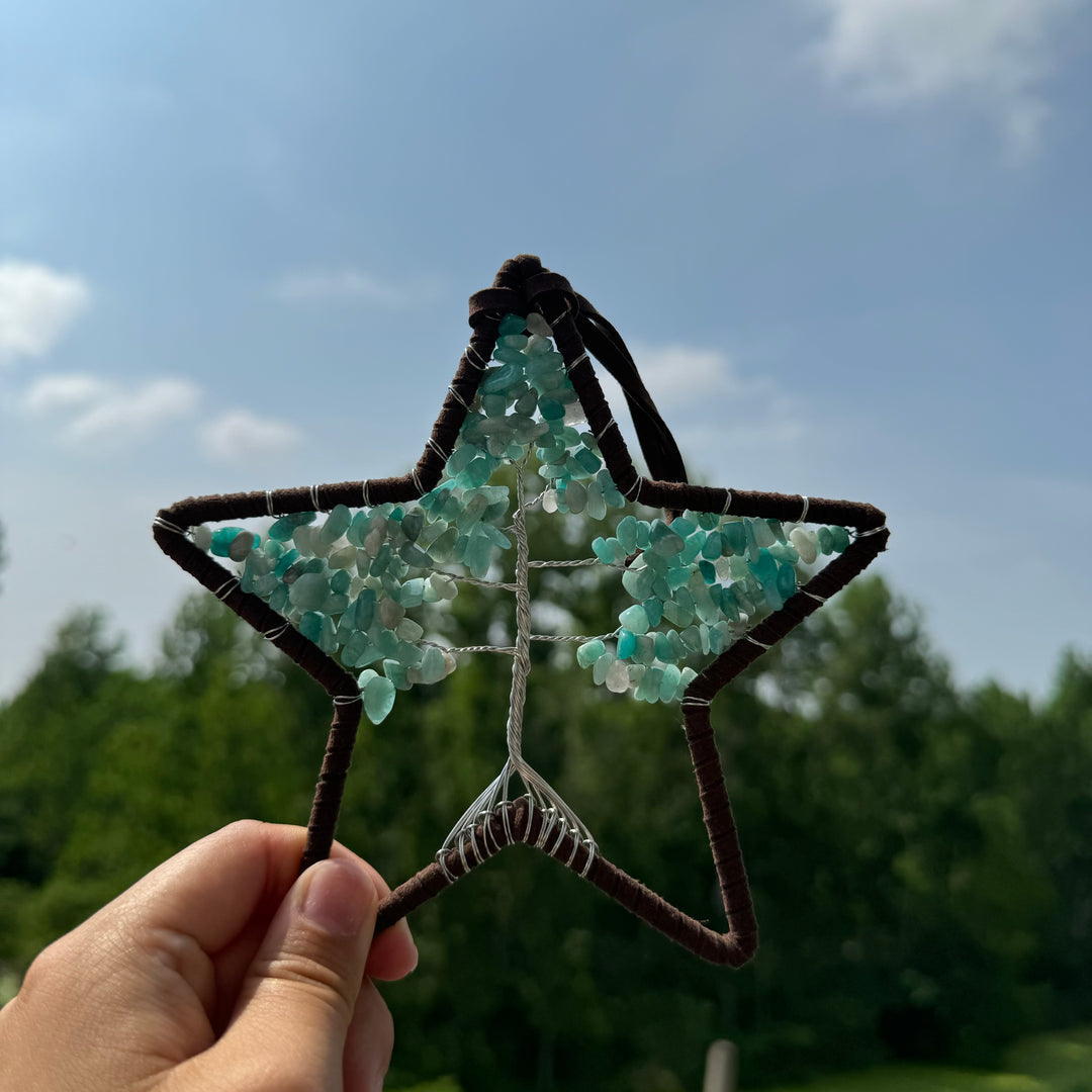 Star Tree of Life Hanging Ornaments, Hand Made