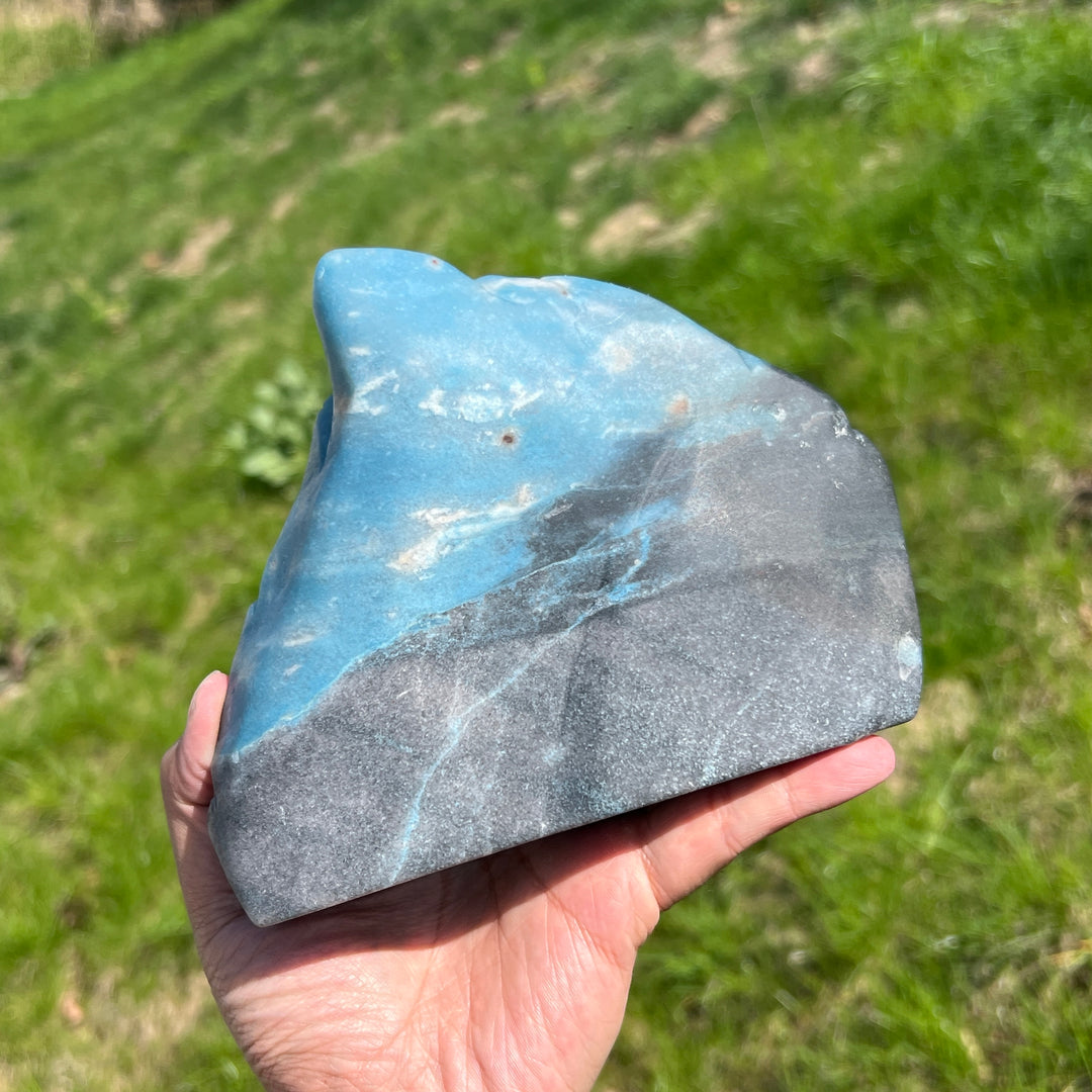 Unique,Natural Trolleite Landscape Carving