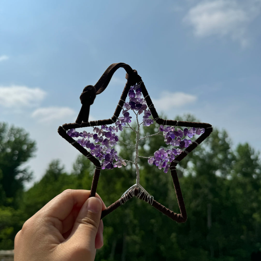 Star Tree of Life Hanging Ornaments, Hand Made