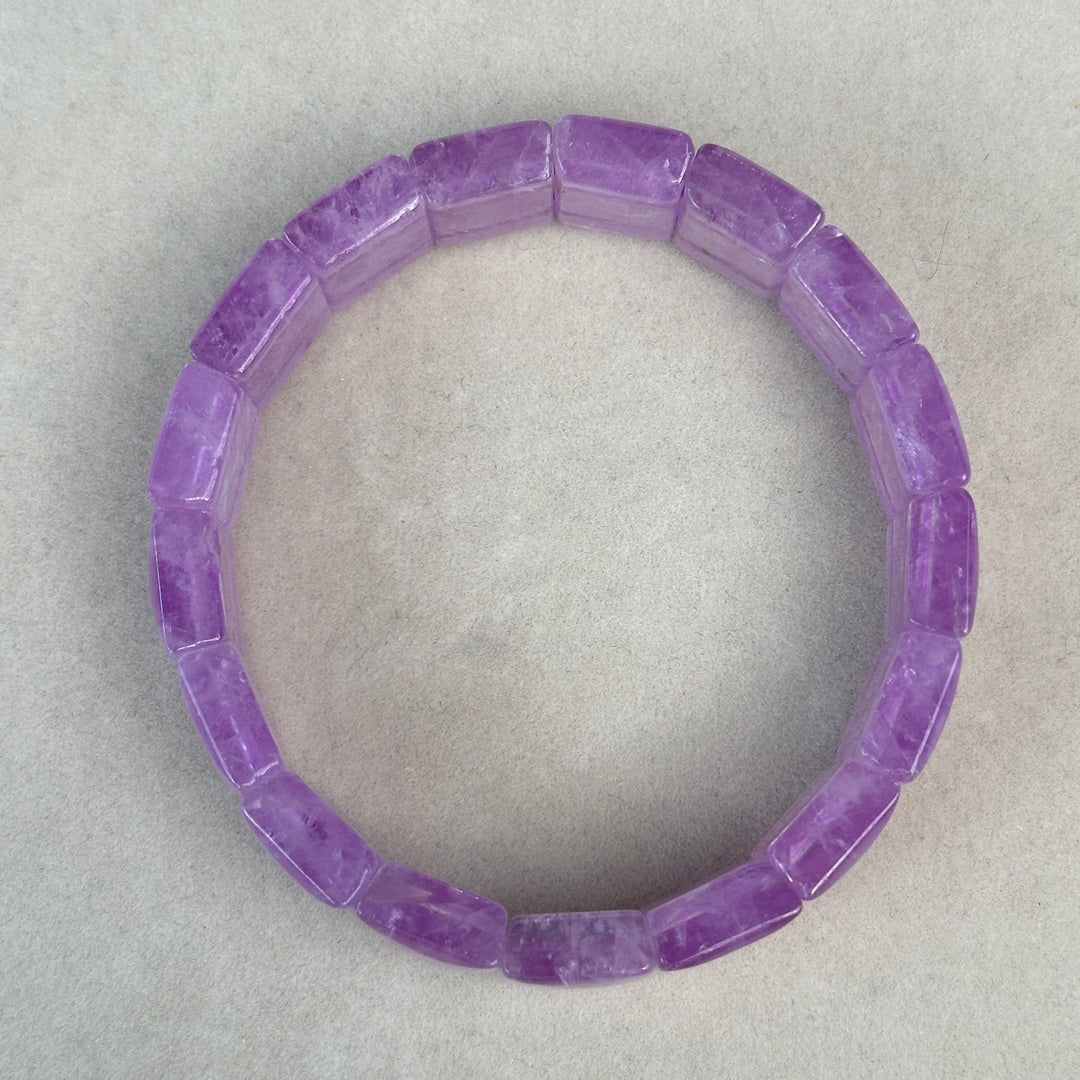 Kunzite Square Bead Bracelet 15.7-15.9mm