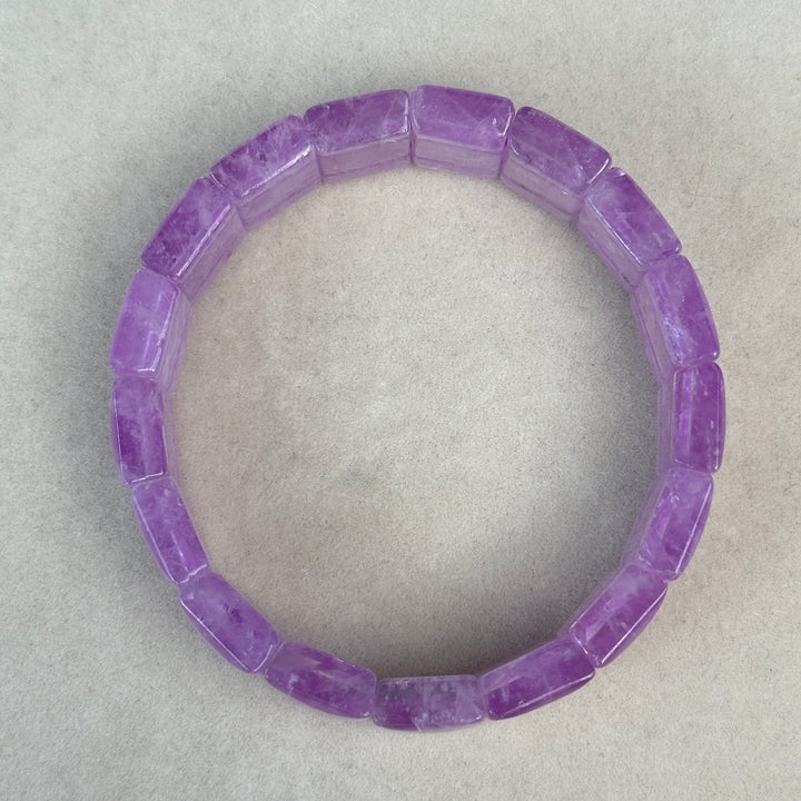 Kunzite Square Bead Bracelet 15.7-15.9mm