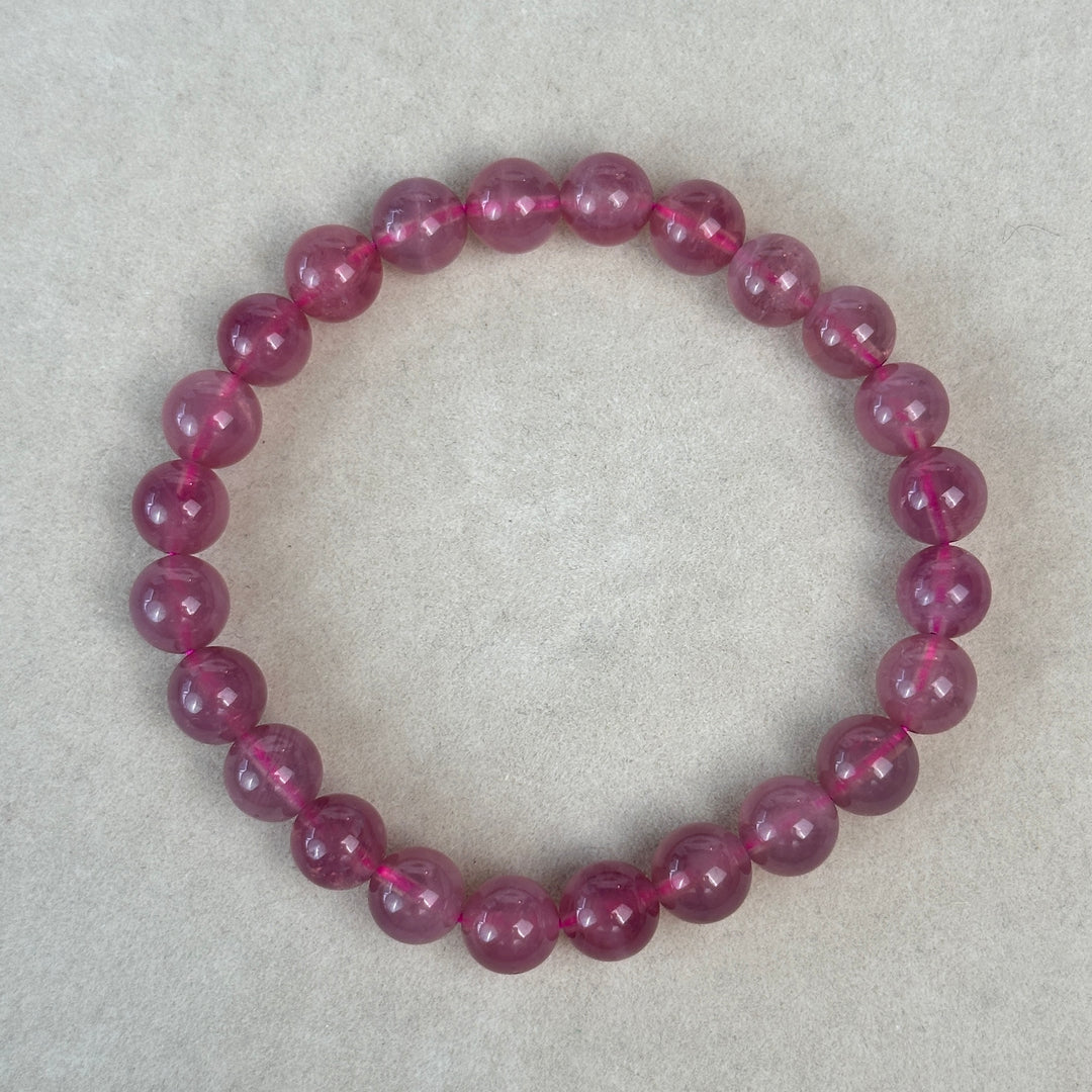 Lavender Rose Quartz Bracelet 7.7-8.6mm