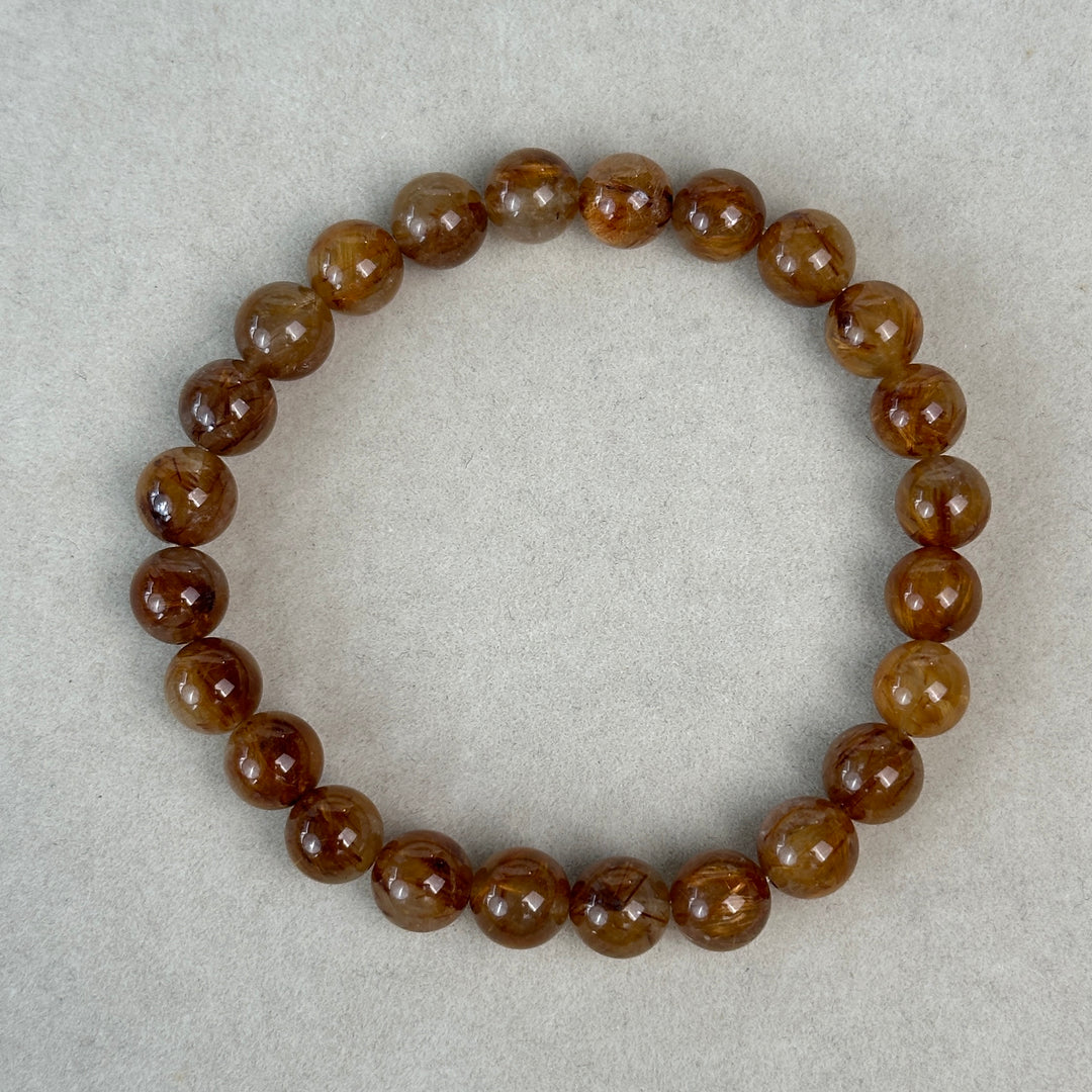 Golden Rutilated Quartz Bracelet 7.4-7.7mm