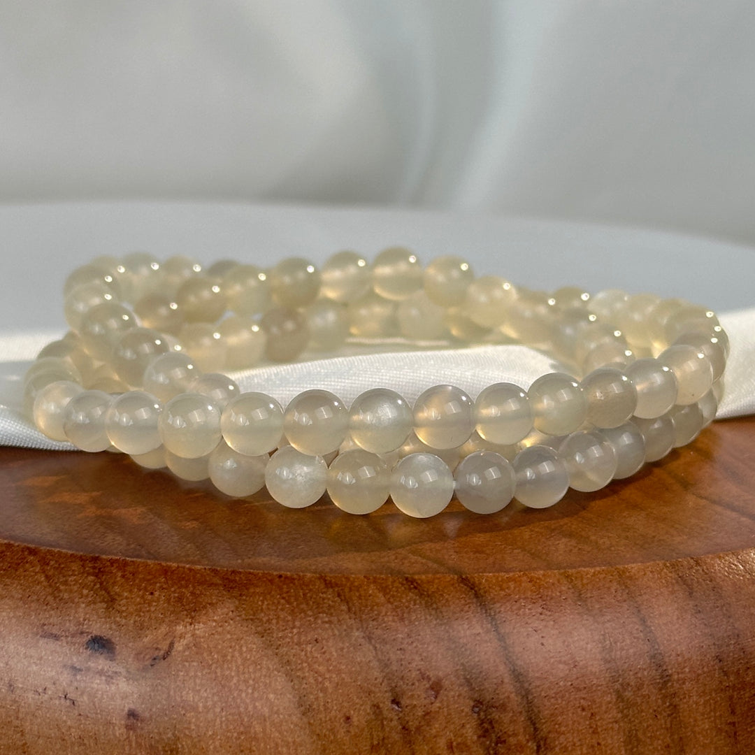 Moon Stone Triple Wrap 5.9-6.2mm