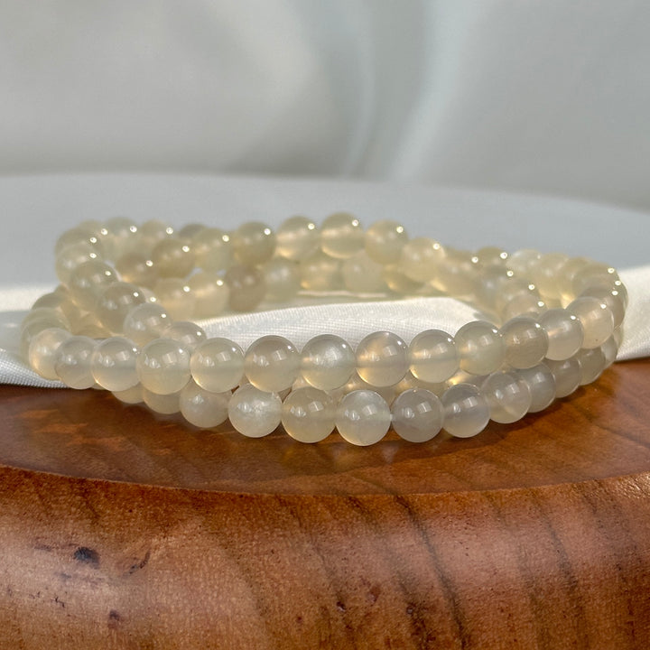 Moon Stone Triple Wrap 5.9-6.2mm