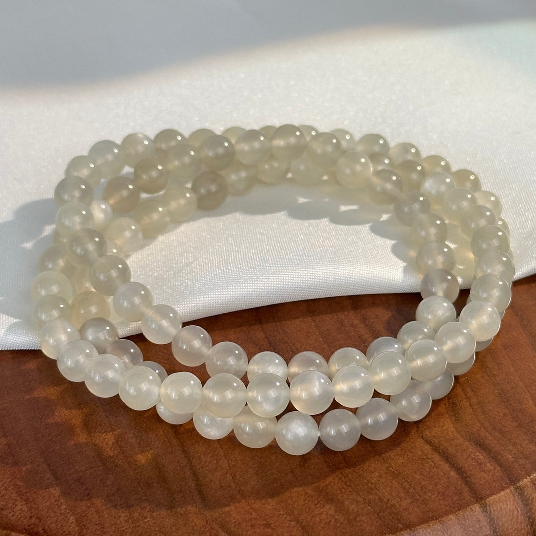 Moon Stone Triple Wrap 5.9-6.2mm