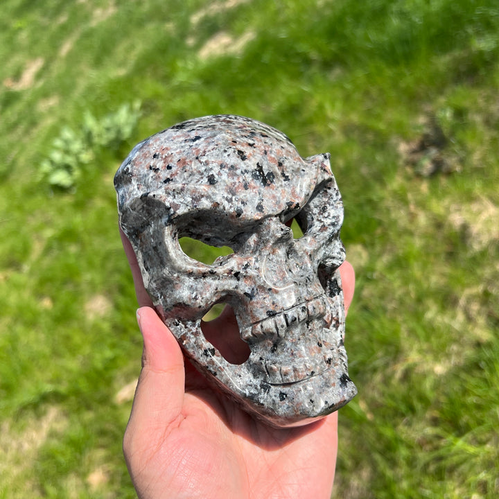 Natural Yooperlite Skull Mask Carving