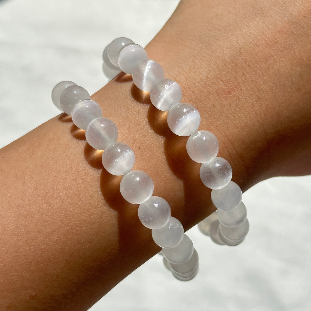Selenite Bracelet 8.1-8.5mm