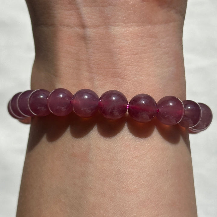 Lavender Rose Quartz Bracelet 7.7-8.6mm