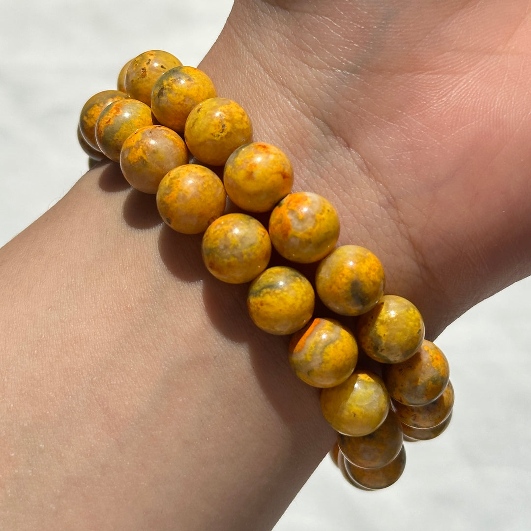 Bumble Bee Jasper Bracelet 8.9-9.3mm