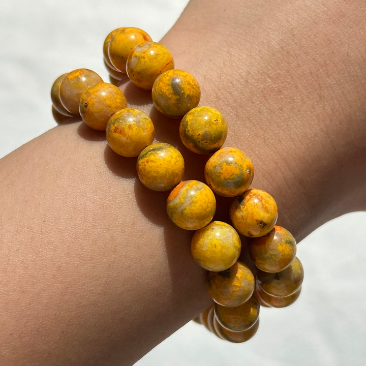 Bumble Bee Jasper Bracelet 8.9-9.3mm