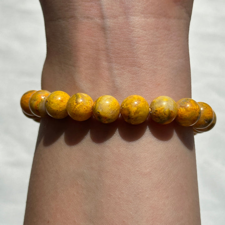 Bumble Bee Jasper Bracelet 8.9-9.3mm