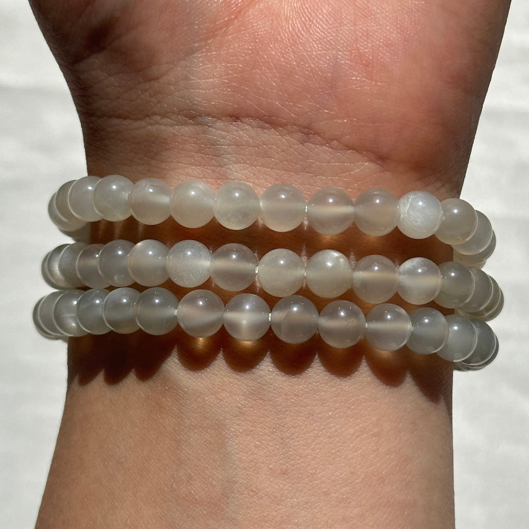 Moon Stone Triple Wrap 5.9-6.2mm