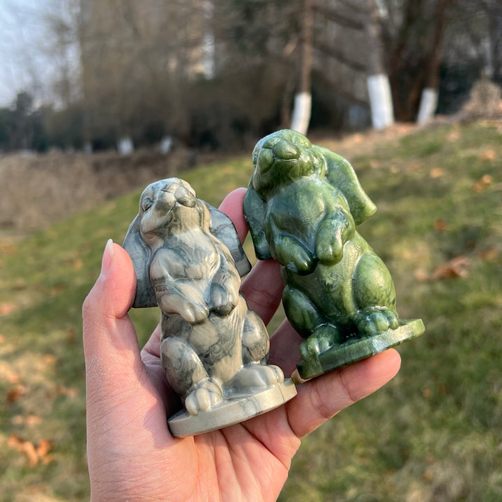 Natural Crystal Carving Lop-Eared Rabbit