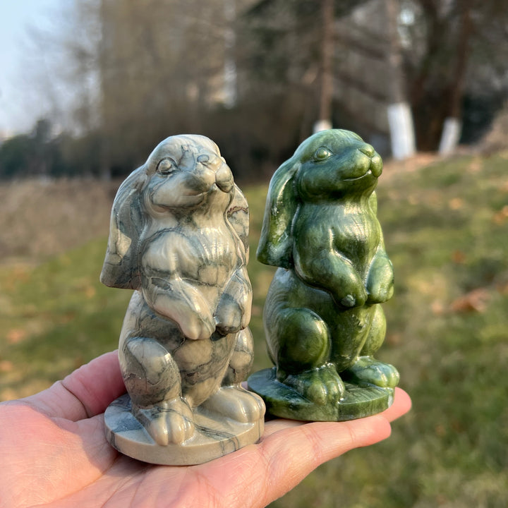 Natural Crystal Carving Lop-Eared Rabbit