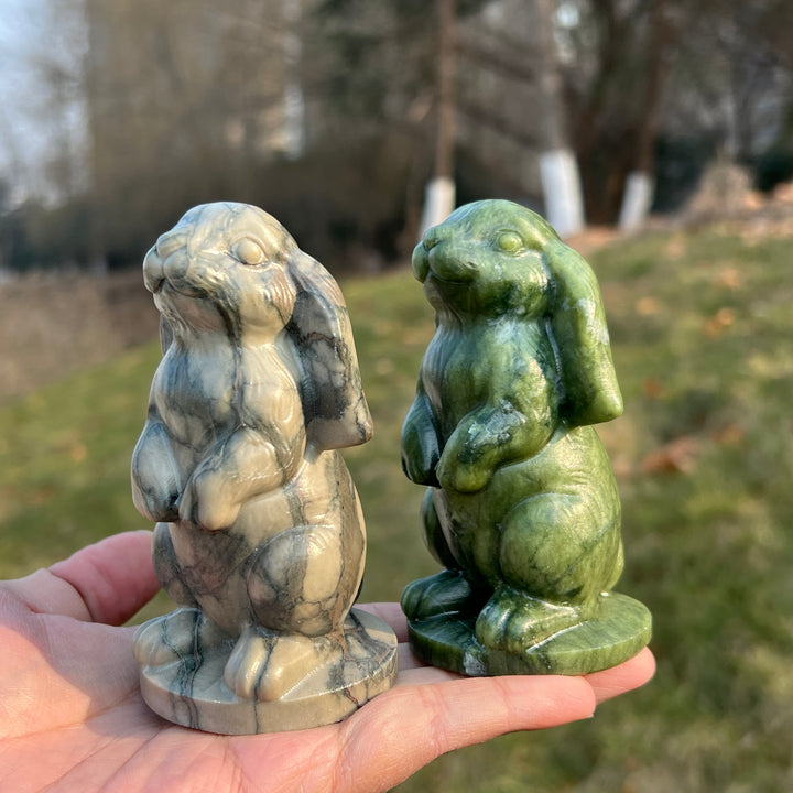 Natural Crystal Carving Lop-Eared Rabbit