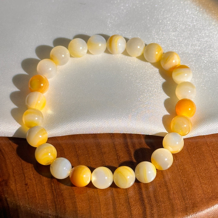 Golden Conch Shell Bracelet 8.0-8.3mm