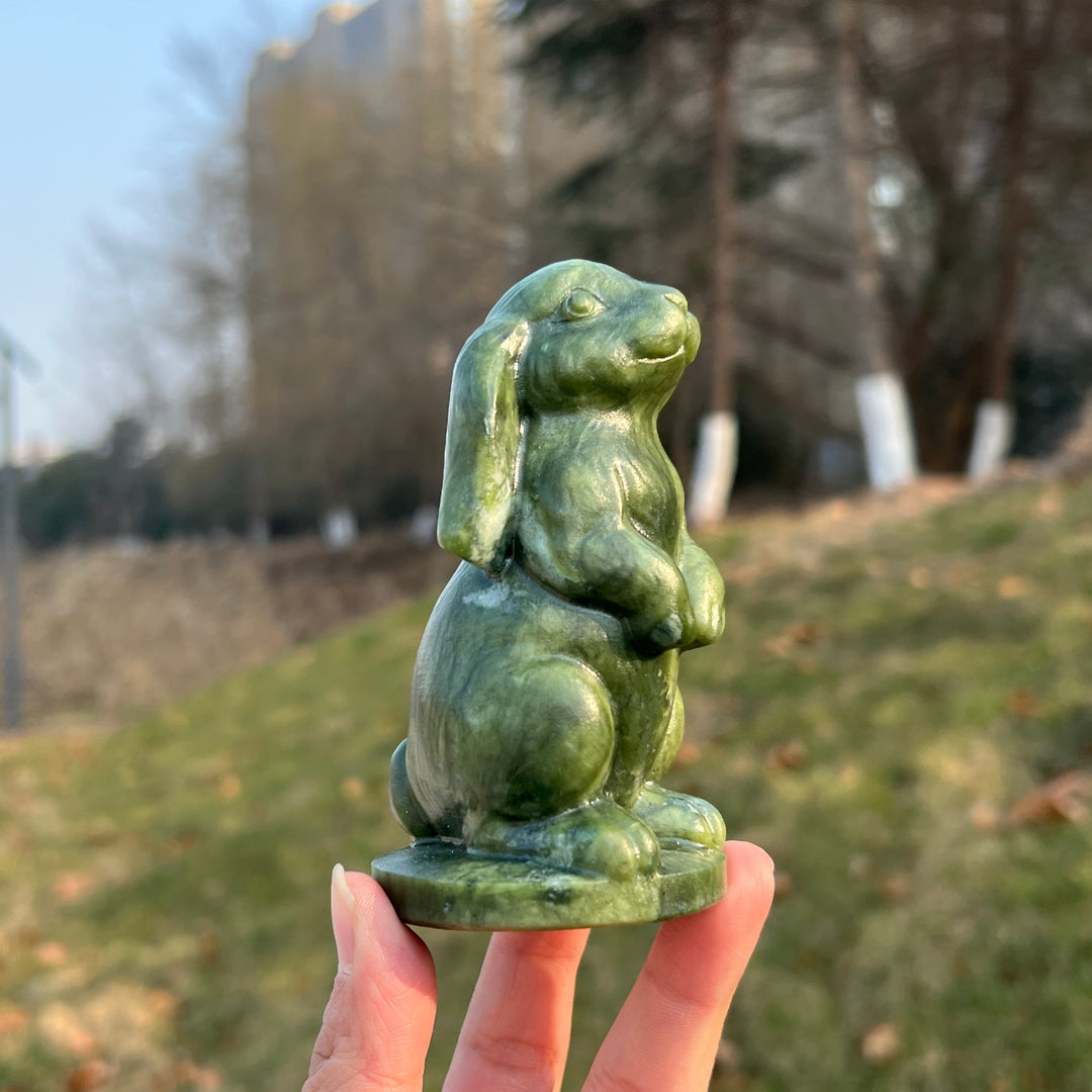 Natural Crystal Carving Lop-Eared Rabbit