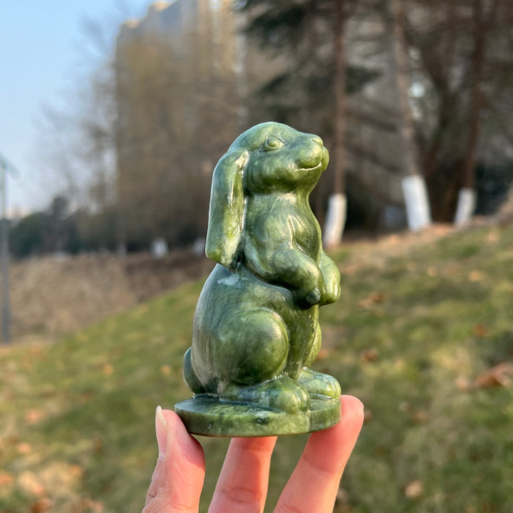 Natural Crystal Carving Lop-Eared Rabbit