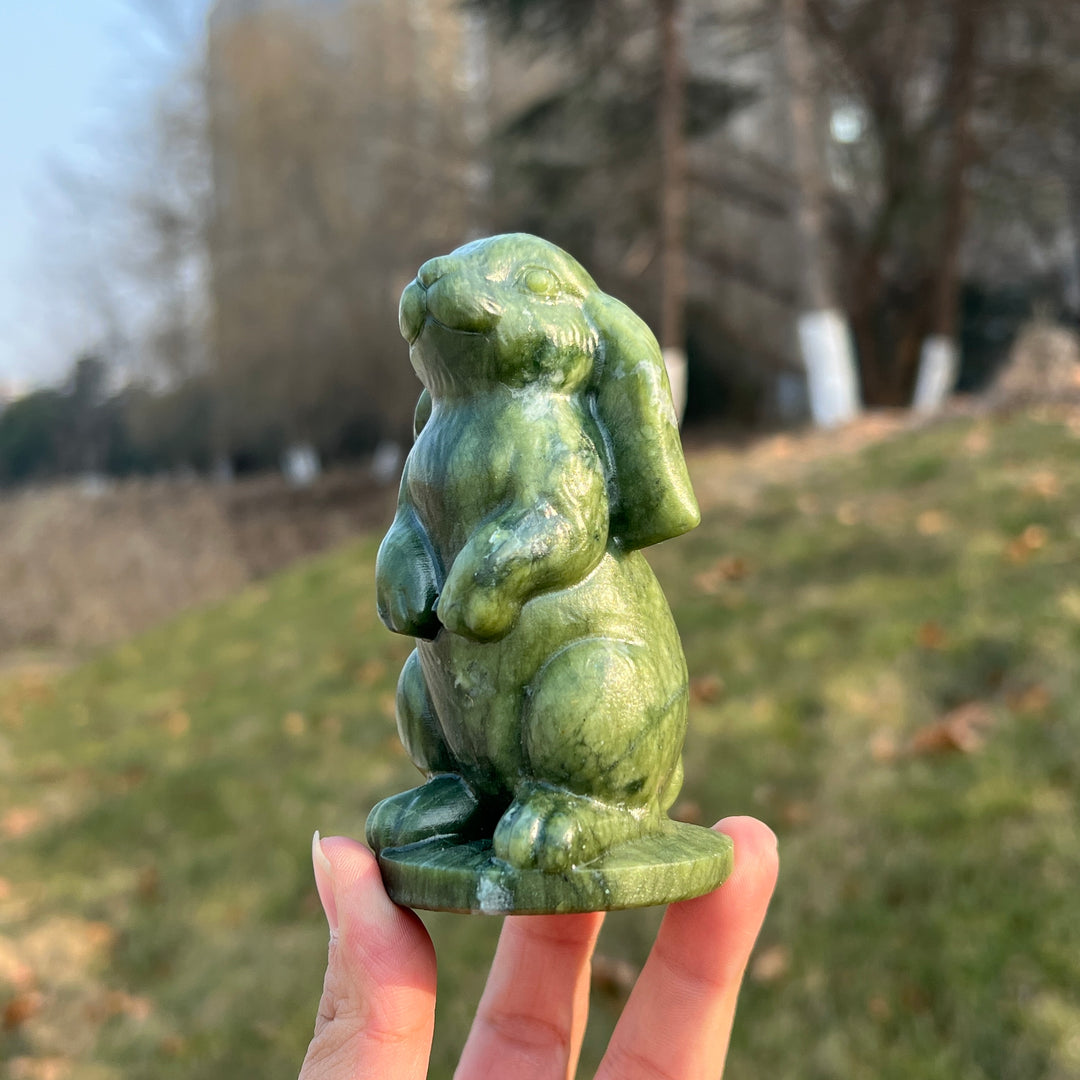 Natural Crystal Carving Lop-Eared Rabbit