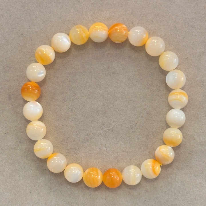 Golden Conch Shell Bracelet 8.0-8.3mm