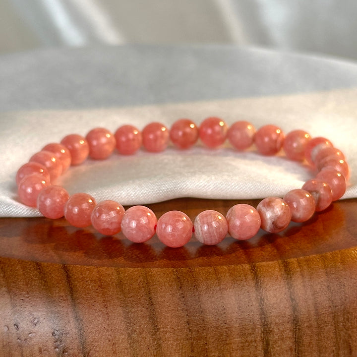Rhodochrosite Bracelet 6-6.8mm