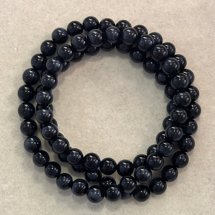 Blue Tiger's Eye Triple Wrap Bracelet 7.0-7.5mm