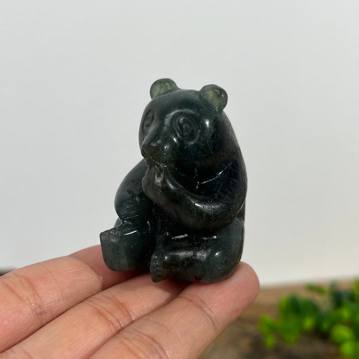 Labradorite Carving Panda