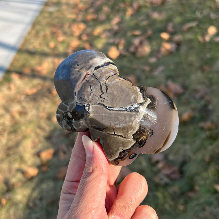 Natural Crystal Carving Volcanic Agate Butterfly