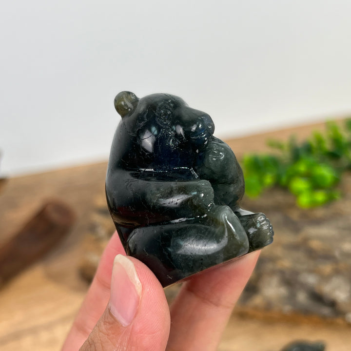 Labradorite Carving Panda