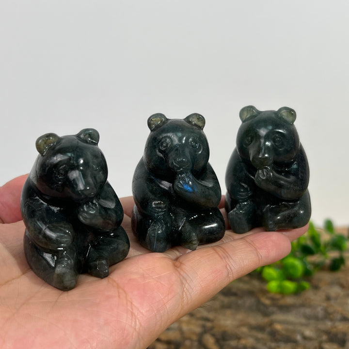 Labradorite Carving Panda