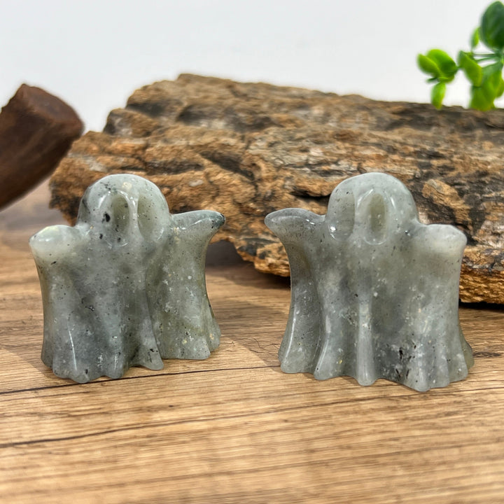 Labradorite Ghost Carving
