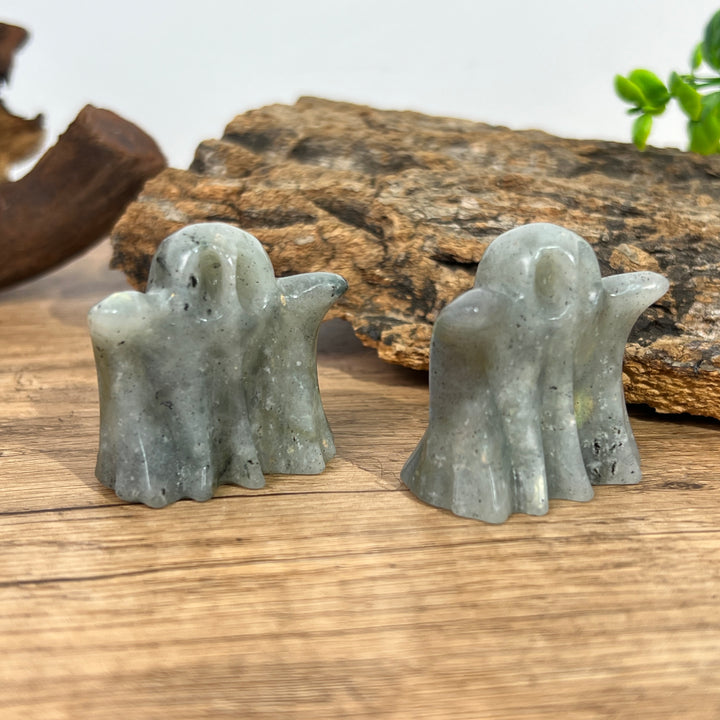 Labradorite Ghost Carving