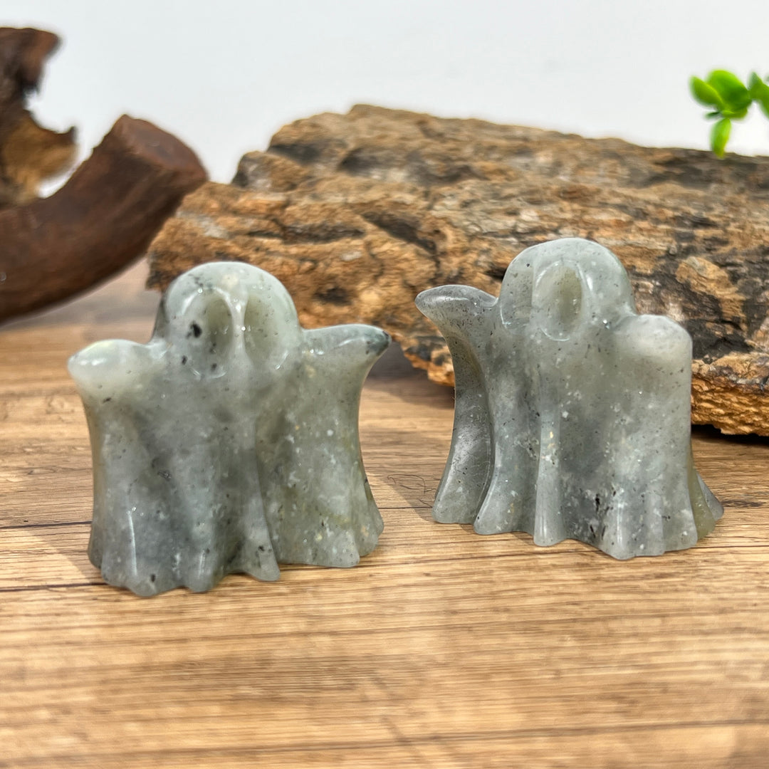 Labradorite Ghost Carving
