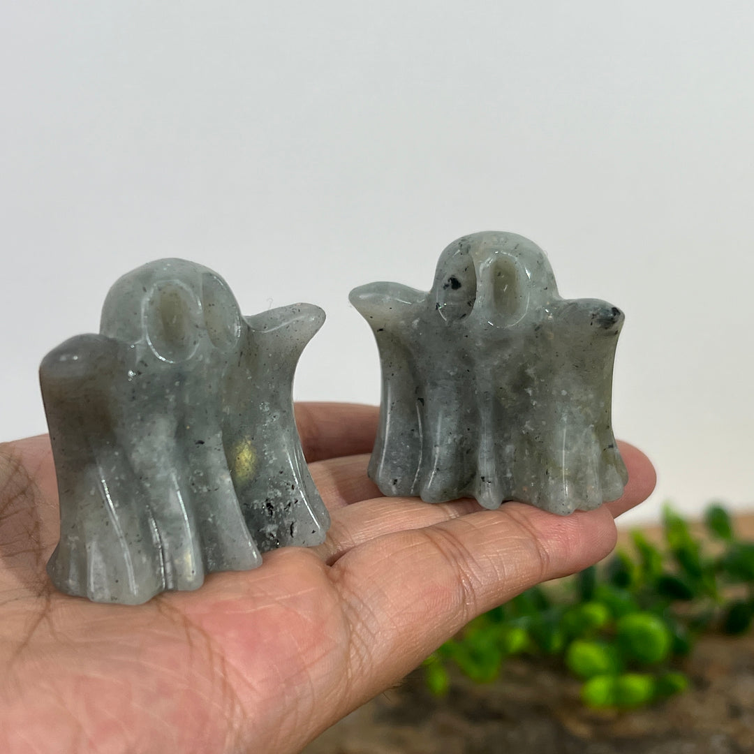 Labradorite Ghost Carving