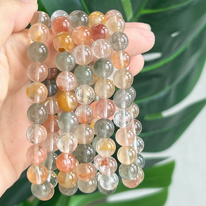 Amphibole In Quartz Bracelet 8.5mm