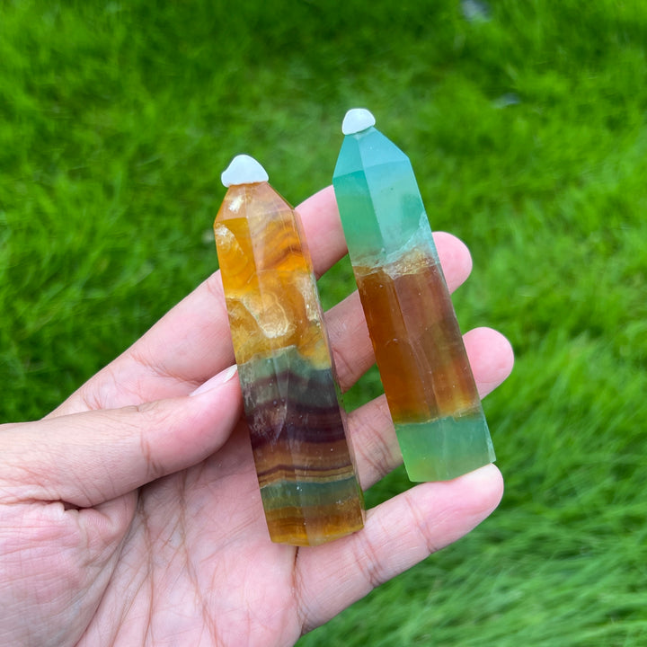 Pineapple Fluorite Point