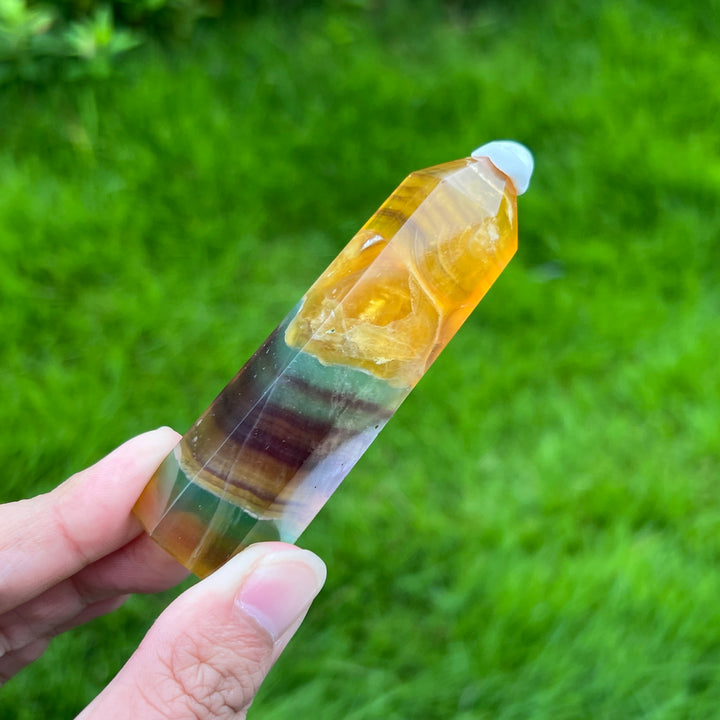 Pineapple Fluorite Point
