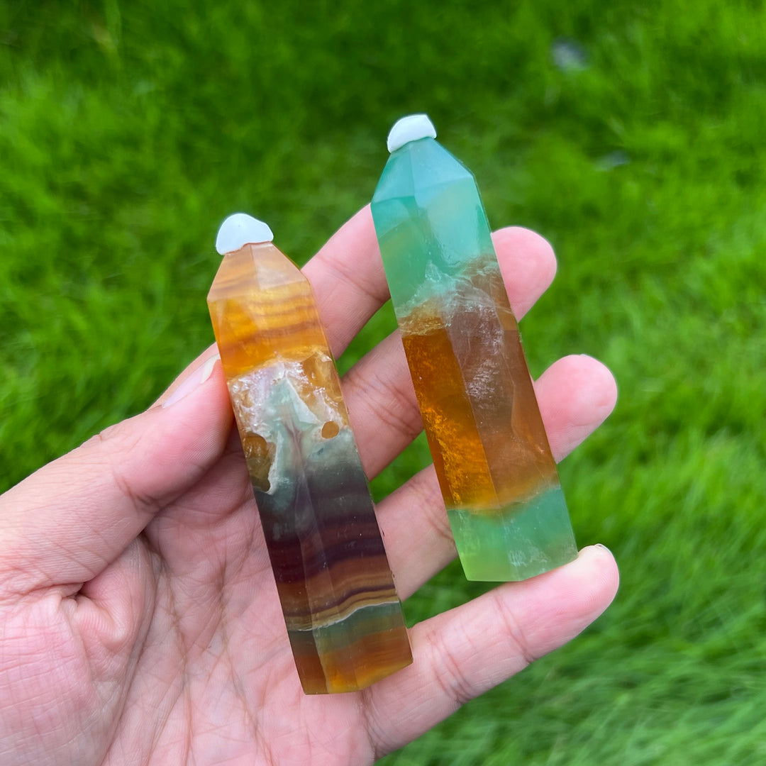 Pineapple Fluorite Point