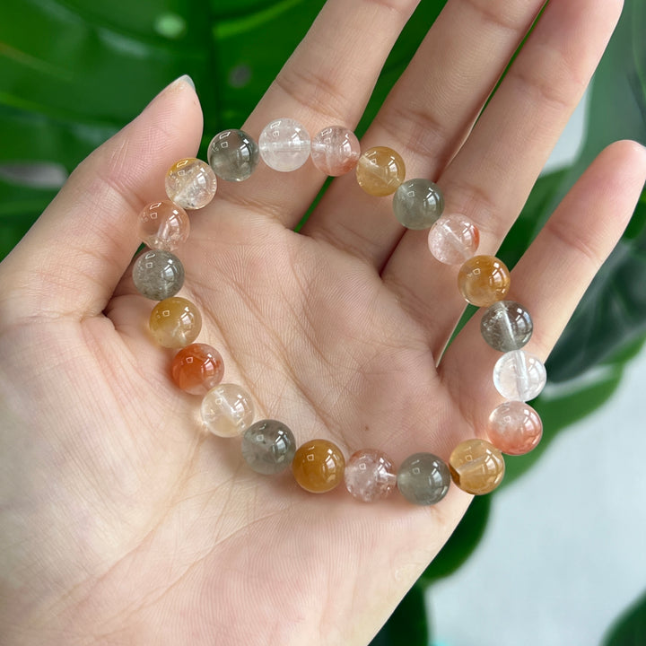 Amphibole In Quartz Bracelet 8.5mm