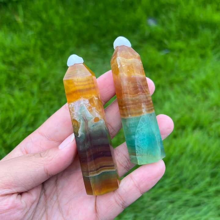 Pineapple Fluorite Point